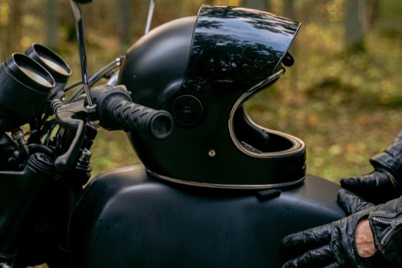 vintage full-face helmet